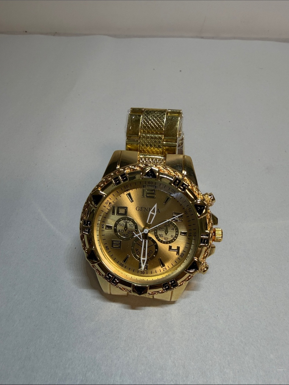 Geneva Gold Men's Multi-Function Metal Watch